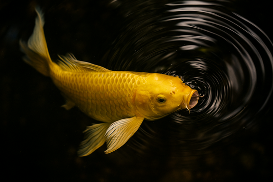 Longfin Yamabuki Ogon Butterfly Koi